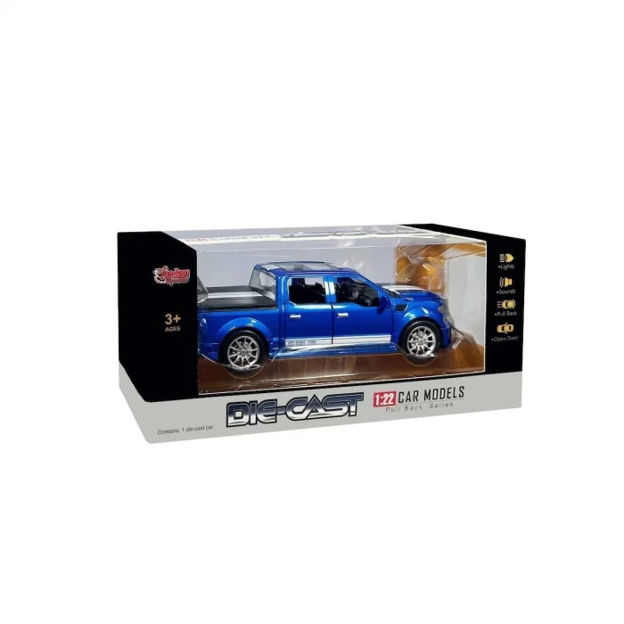  HCL-903 Çek Bırak 1:22 Sesli Ve Işıklı Arazi Metal Pikap -Vardem Oyuncak