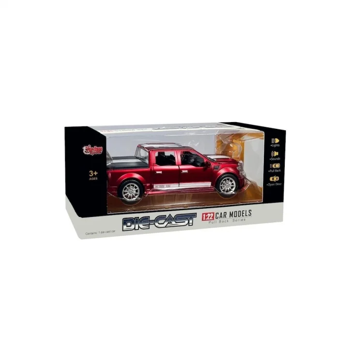  HCL-903 Çek Bırak 1:22 Sesli Ve Işıklı Arazi Metal Pikap -Vardem Oyuncak