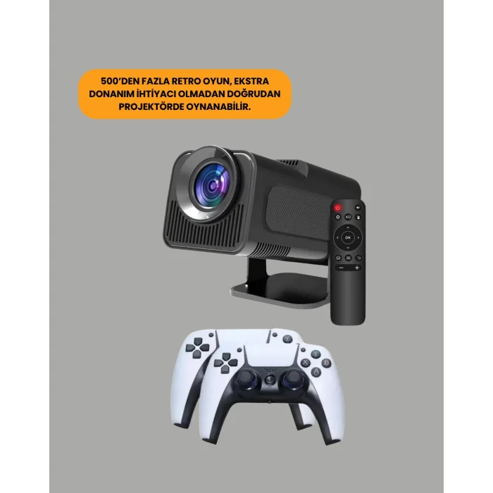 BUĞZ HCS350pro Android 11 İşletim Sistemli Mini Projektör Yeni Nesil - BUĞZ