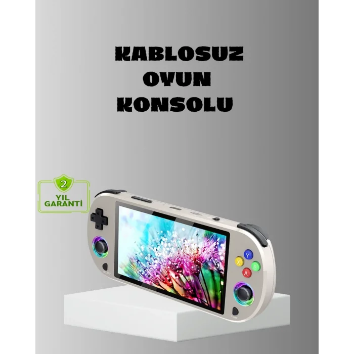 BUĞZ HD Çıkış Destekli Taşınabilir Oyun Konsolu – 5 İnç IPS Ekran, RGB Işıklı