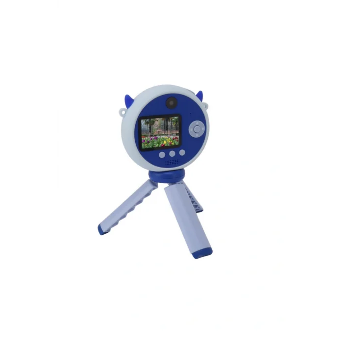 BUĞZ Hd Kamera Karikatür Tripodlu Çocuk Dijital Kamera Fotoğraf Makinası 1080p Video Kaydedici 2.0 İnç - Lisinya