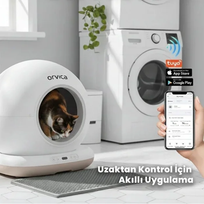 BUĞZ HD Kameralı Akıllı Kedi Tuvaleti
