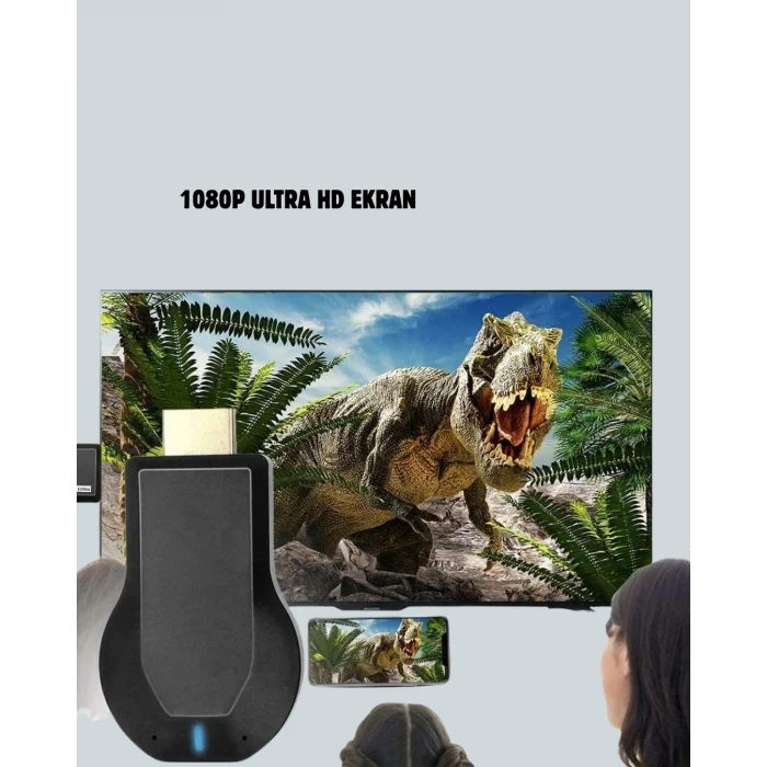 BUĞZ HDMI Kablosuz Ekran Alıcısı – iOS, Android,PC Uyumluluğu