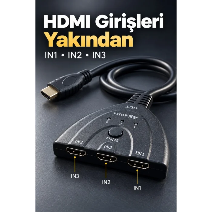 BUĞZ HDMI Switch 2.0 ve 3D Format Destekli - BUĞZ