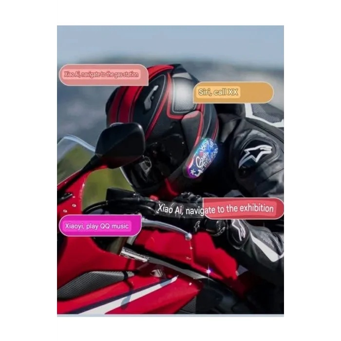 BUĞZ Helmet Graffiti Motor Kask Kulaklık Rgb Modlu Su Geçirmez 6.0 Bluetooth Intercom Yenı Model