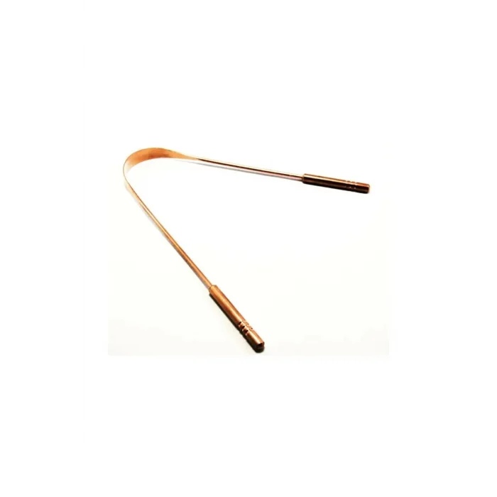 BUĞZ Hijyenik Dil Kazıyıcı Temizleme Dil Sıyırıcı Dil Temizleyici Bakır Hilal - BUĞZ