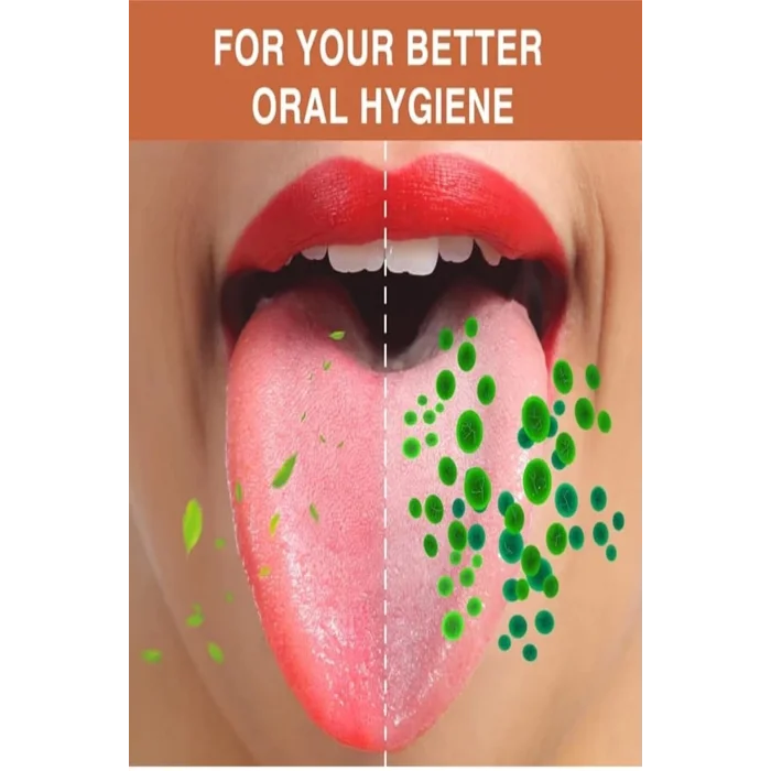 BUĞZ Hijyenik Dil Kazıyıcı Temizleme Dil Sıyırıcı Dil Temizleyici Bakır Hilal - BUĞZ