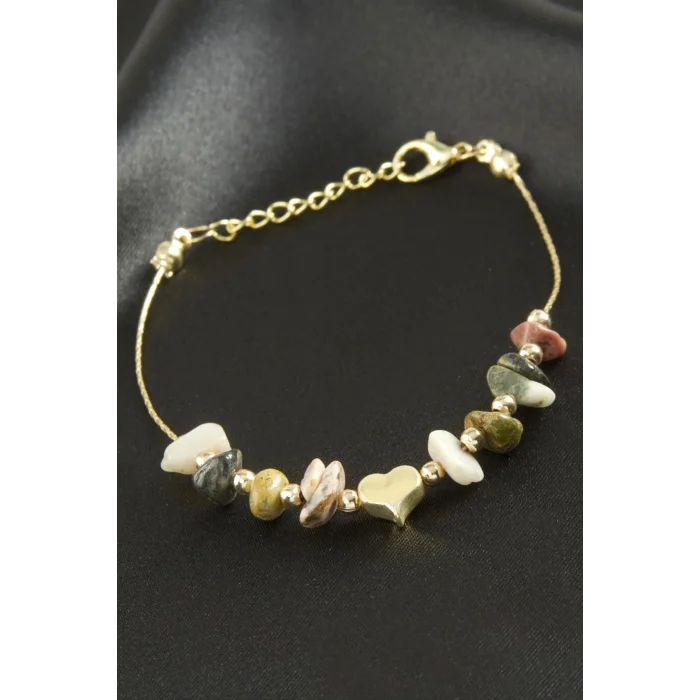 BUĞZ Hint Akik Kırık Doğaltaş Bileklik