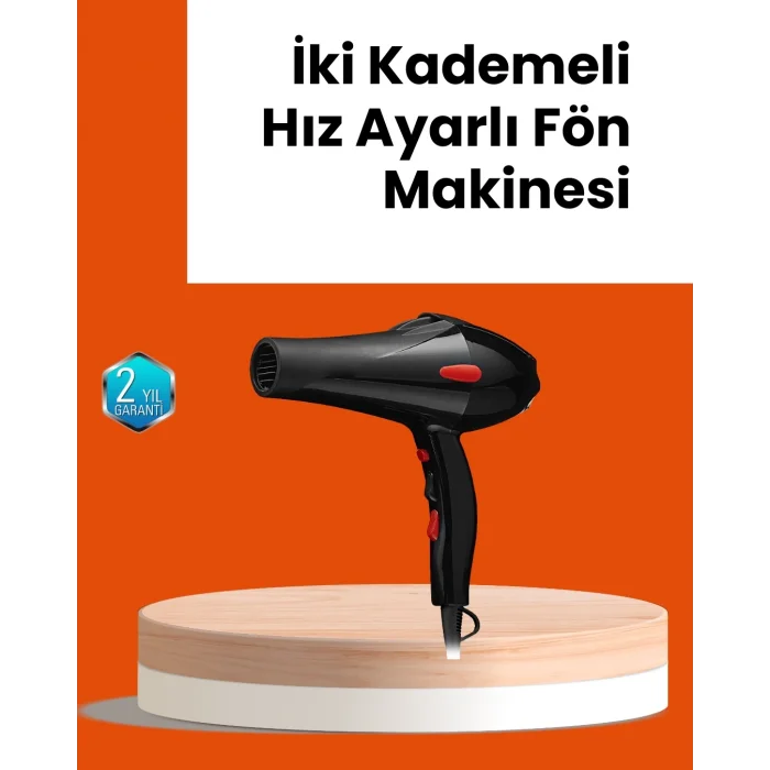  Hızlı Kurutma ve Şekillendirme İçin Profesyonel Saç Kurutma Makinesi
