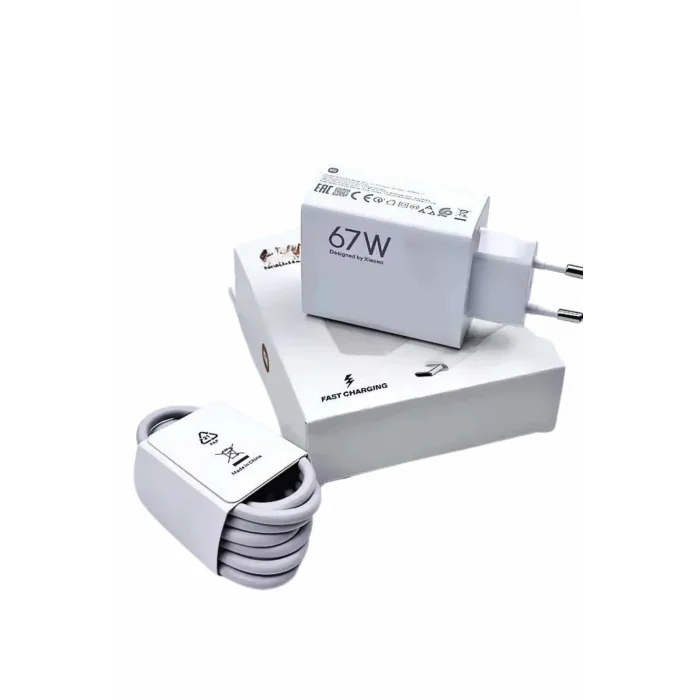 BUĞZ Hızlı Şarj Aleti Adaptörü Kablo Seti 67W Uzun Ömürlü Beyaz - BUĞZ