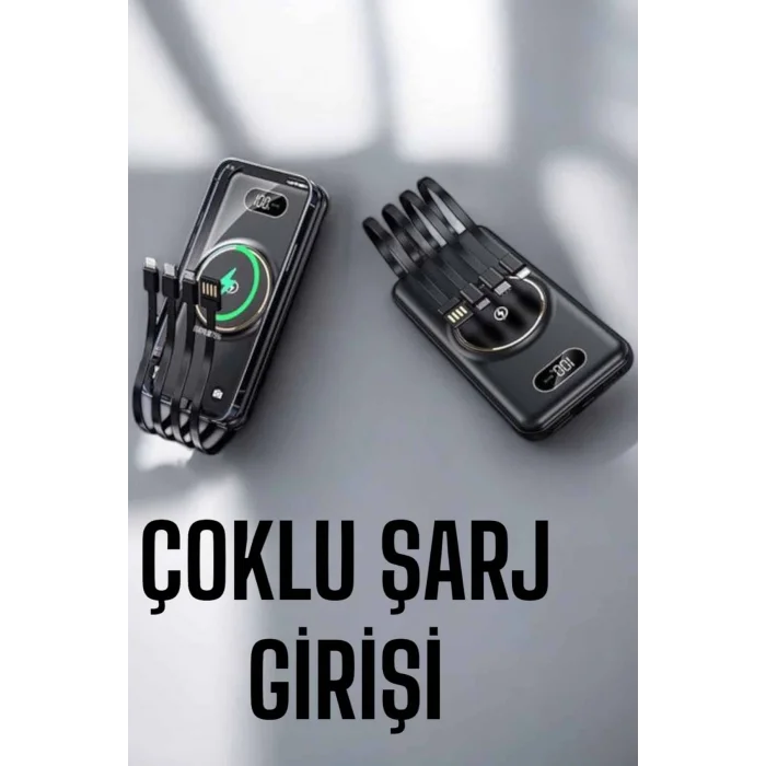 BUĞZ Hızlı Şarj Dijital Göstergeli Powerbankli Çoklu Şarj Özelliği - BUĞZ