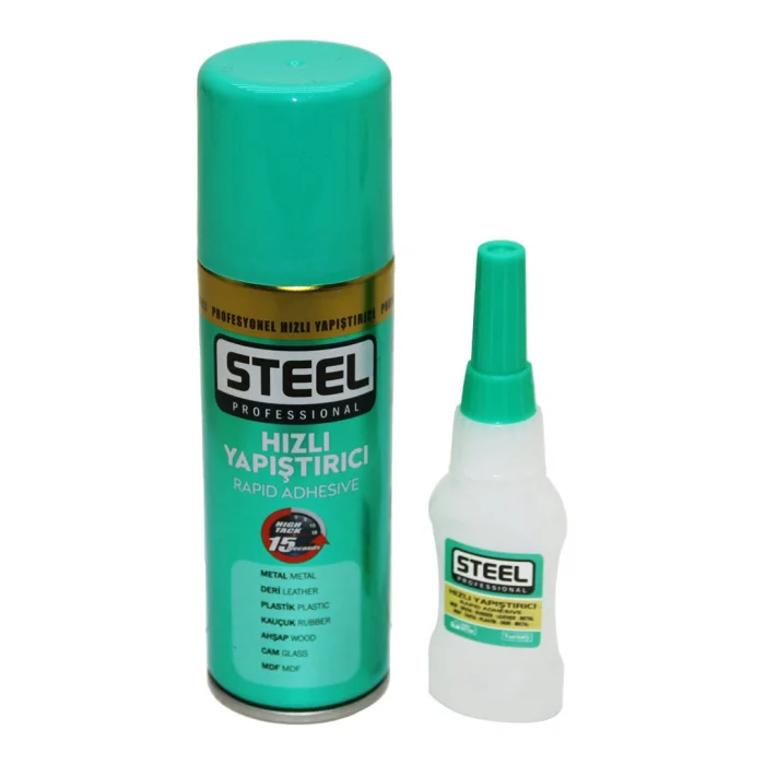BUĞZ Hızlı Yapıştırıcı Seti - Aktivatör Spreyli - 100 ml ve 20 gr