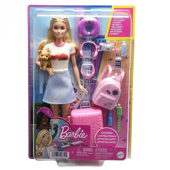 BUĞZ HJY18 Barbie Seyahatte Bebeği ve Aksesuarları