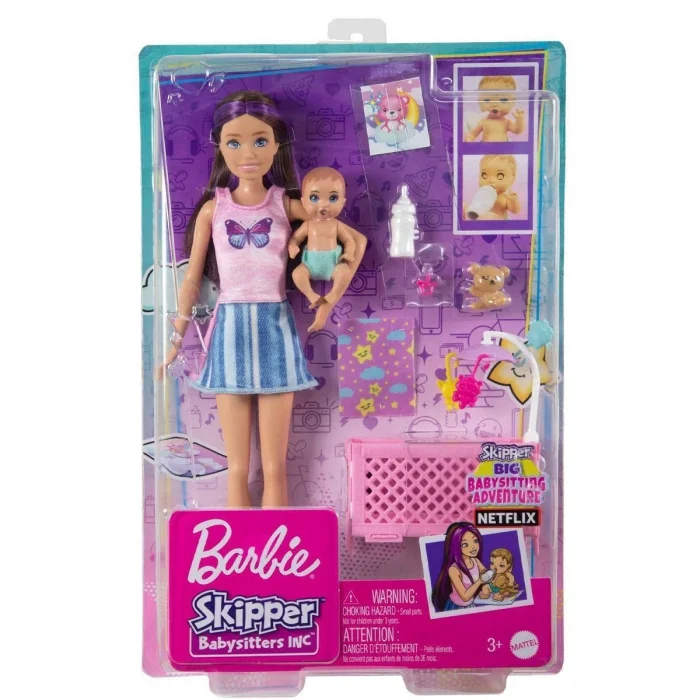  HJY33 Mavi Saçlı Skipper Bebek Bakıcısı  ve Oyun Seti