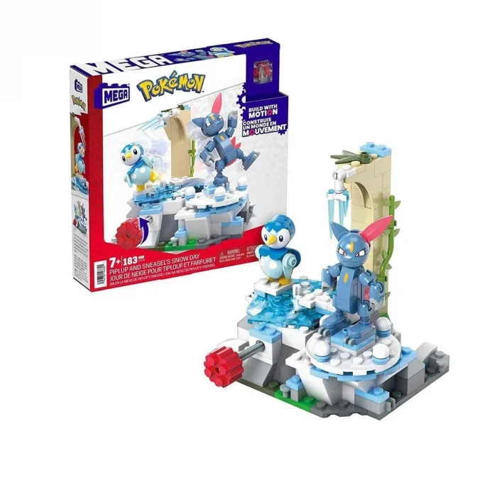  HKT20 MEGA Pokemon -  Piplup ve Sneasel Kış Macerası Seti 183 parça + 7 yaş