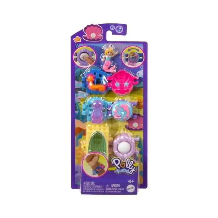  HKV67 Polly Pocket Bileklik Olabilen Sevimli Oyun Setleri -1 adet stokta olan gönderilir