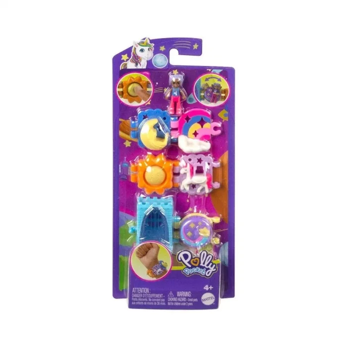  HKV67 Polly Pocket Bileklik Olabilen Sevimli Oyun Setleri -1 adet stokta olan gönderilir