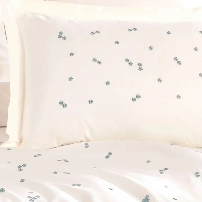 BUĞZ Hobby Çift Kişilik Poplin Premium Nakışlı Nevresim Spring Krem