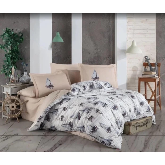  Hobby Çift Kişilik Ranforce Nevresim Takımı Milena Mavi