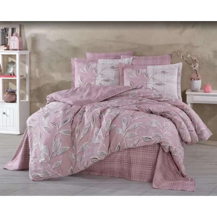  Hobby Çift Kişilik Ranforce Nevresim Takımı Vanessa Pudra