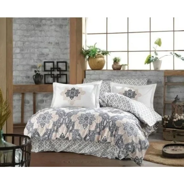 BUĞZ Hobby Kingsize Poplin Nevresim Amanda Gri