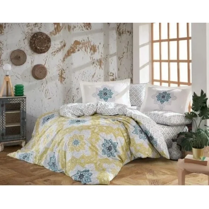 BUĞZ Hobby Kingsize Poplin Nevresim Amanda Sarı