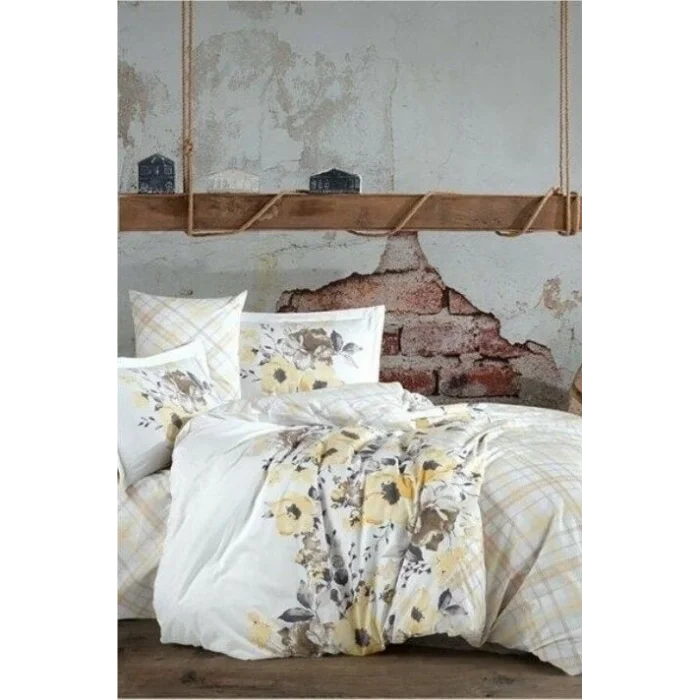 BUĞZ Hobby Kingsize Poplin Nevresim Belinda Sarı