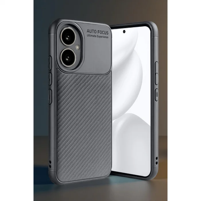 BUĞZ Honor 400 Kılıf Auto Focus Karbon Kapak - Gri