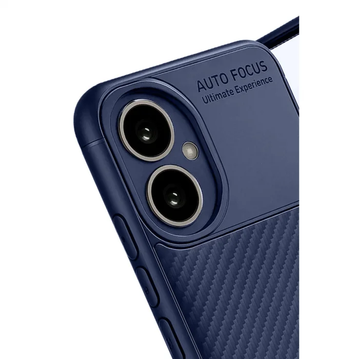 BUĞZ Honor 400 Kılıf Auto Focus Karbon Kapak - Lacivert