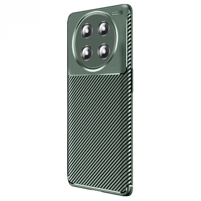 BUĞZ Honor Magic 7 Lite Kılıf Auto Focus Karbon Kapak - Koyu Yeşil