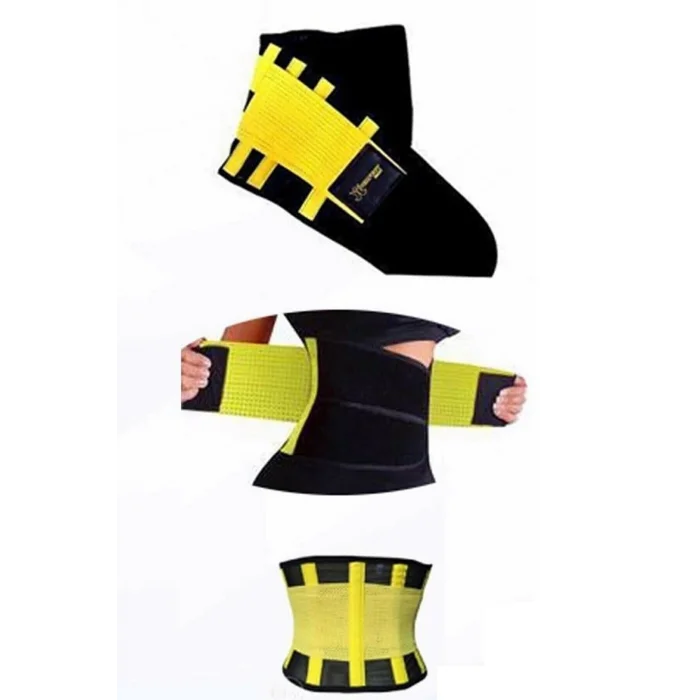  Hot Belt Termal Sauna Kemer Unisex Terletme Korsesi (sarı-siyah)
