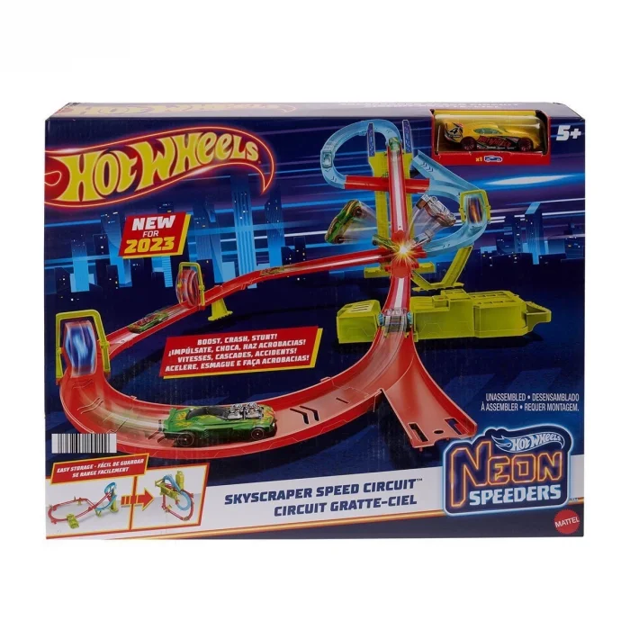 BUĞZ HPC07 Hot Wheels Neon Yarışlar Çoklu Yarış Heyecanı Pist Seti