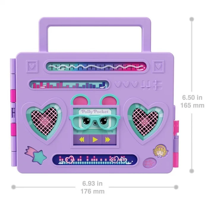  HRD65 Polly Pocket Radyo Temalı Moda Eğlencesi Oyun Seti
