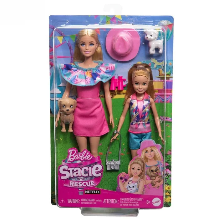  HRM09 Barbie ve Stacie Kız Kardeşler İkili Set - Barbie & Stacie To The Rescue