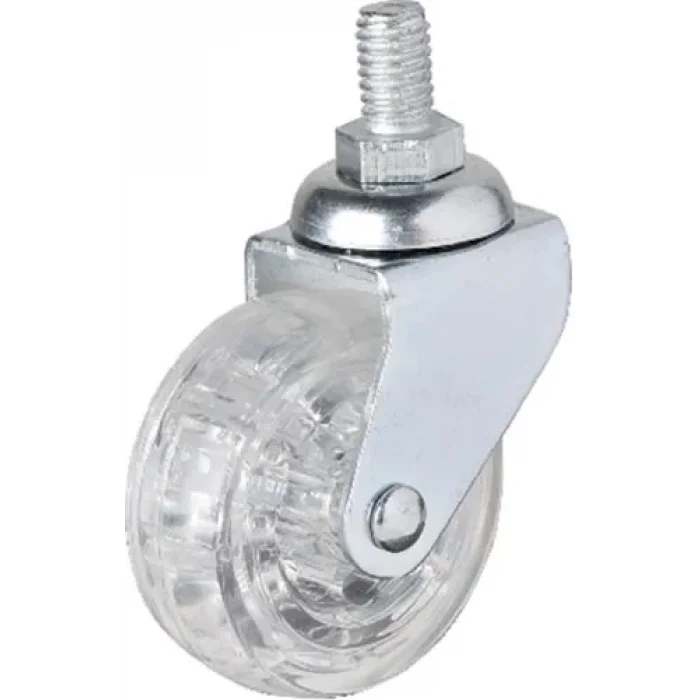 BUĞZ Eco Lounge Hts 326 - 50x20 mm Şeffaf Makaralı Vidalı Teker 4 Adet