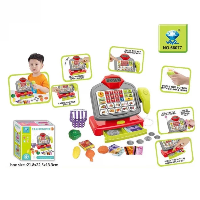  HUA-66075-66077 Işıklı ve Sesli Elektronik Yazarkasa