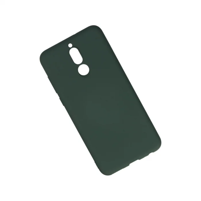 BUĞZ Huawei Mate 10 Lite Kılıf Nano İçi Kadife Silikon - Koyu Yeşil