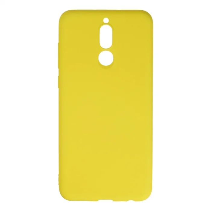 BUĞZ Huawei Mate 10 Lite Kılıf Nano İçi Kadife Silikon - Sarı