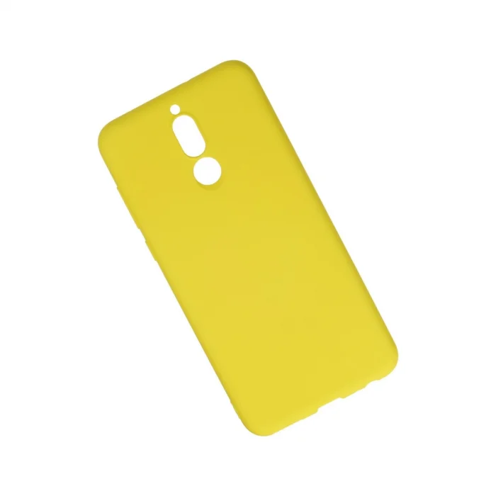 BUĞZ Huawei Mate 10 Lite Kılıf Nano İçi Kadife Silikon - Sarı