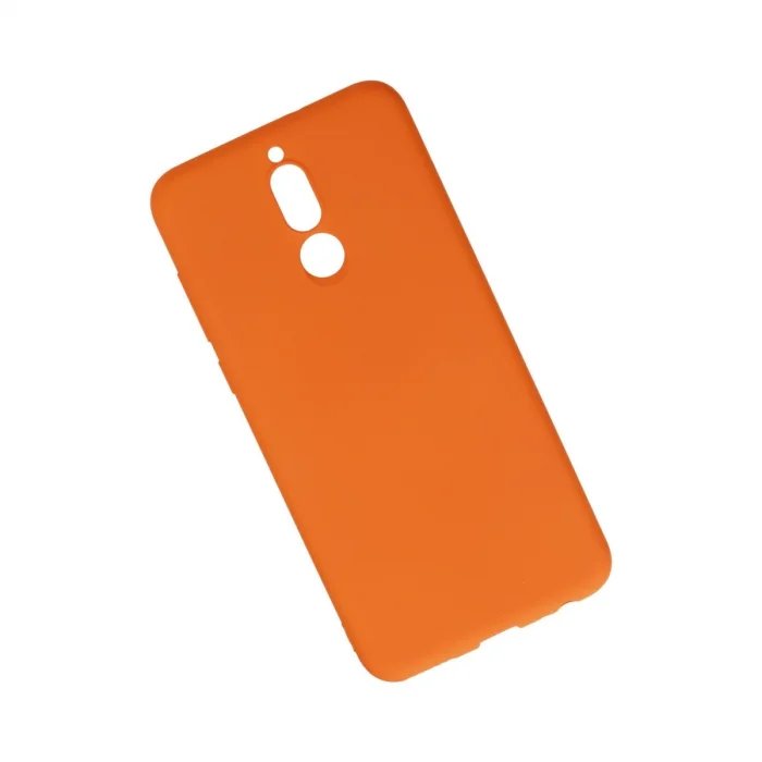 BUĞZ Huawei Mate 10 Lite Kılıf Nano İçi Kadife Silikon - Turuncu