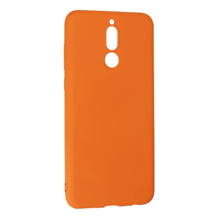 BUĞZ Huawei Mate 10 Lite Kılıf Nano İçi Kadife Silikon - Turuncu