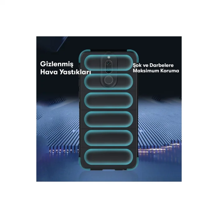 BUĞZ Huawei Mate 10 Lite Kılıf Optimum Silikon - Kırmızı