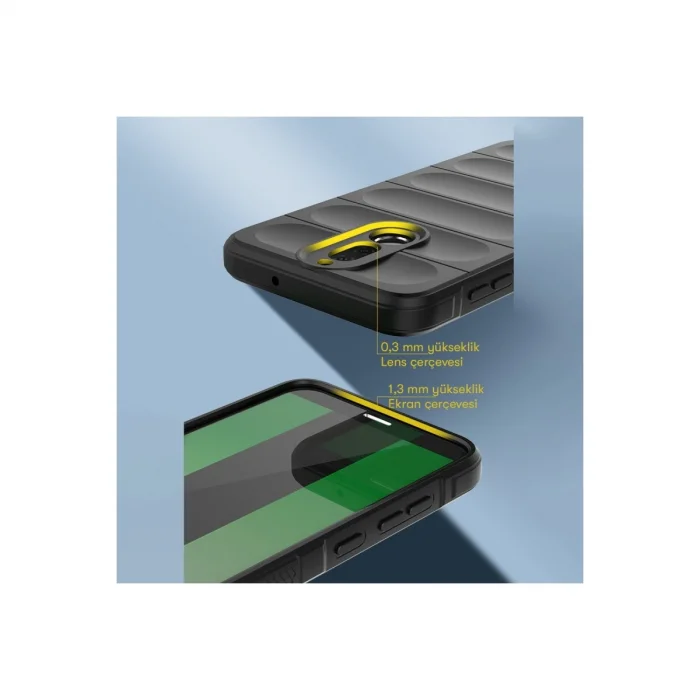 BUĞZ Huawei Mate 10 Lite Kılıf Optimum Silikon - Siyah