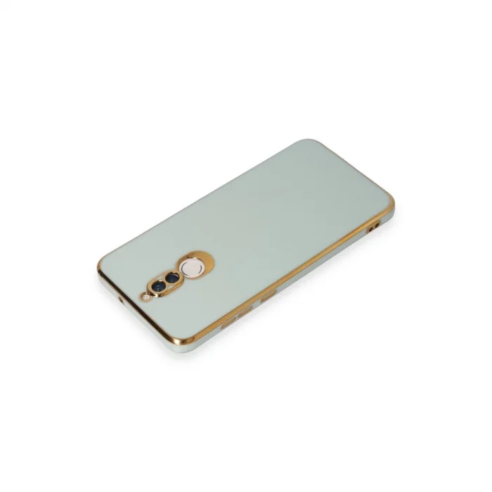 BUĞZ Huawei Mate 10 Lite Kılıf Volet Silikon - Açık Yeşil