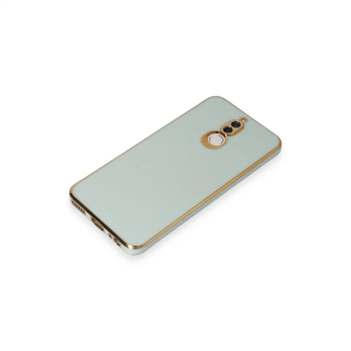 BUĞZ Huawei Mate 10 Lite Kılıf Volet Silikon - Açık Yeşil