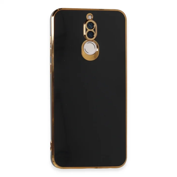 BUĞZ Huawei Mate 10 Lite Kılıf Volet Silikon - Siyah