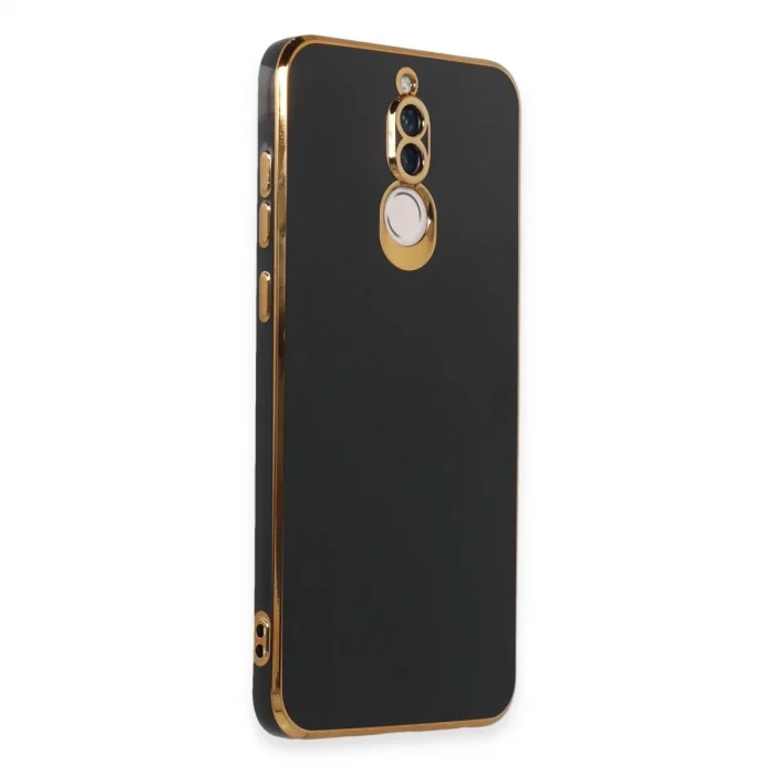 BUĞZ Huawei Mate 10 Lite Kılıf Volet Silikon - Siyah