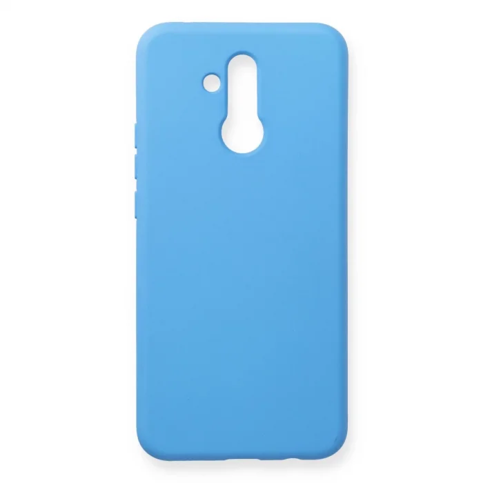 BUĞZ Huawei Mate 20 Lite Kılıf Nano İçi Kadife Silikon - Mavi