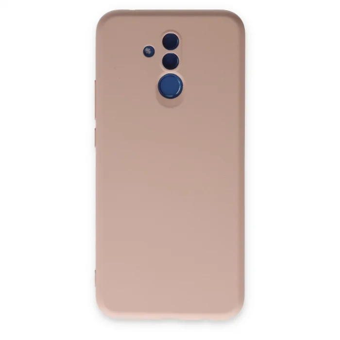 BUĞZ Huawei Mate 20 Lite Kılıf Nano İçi Kadife Silikon - Pudra
