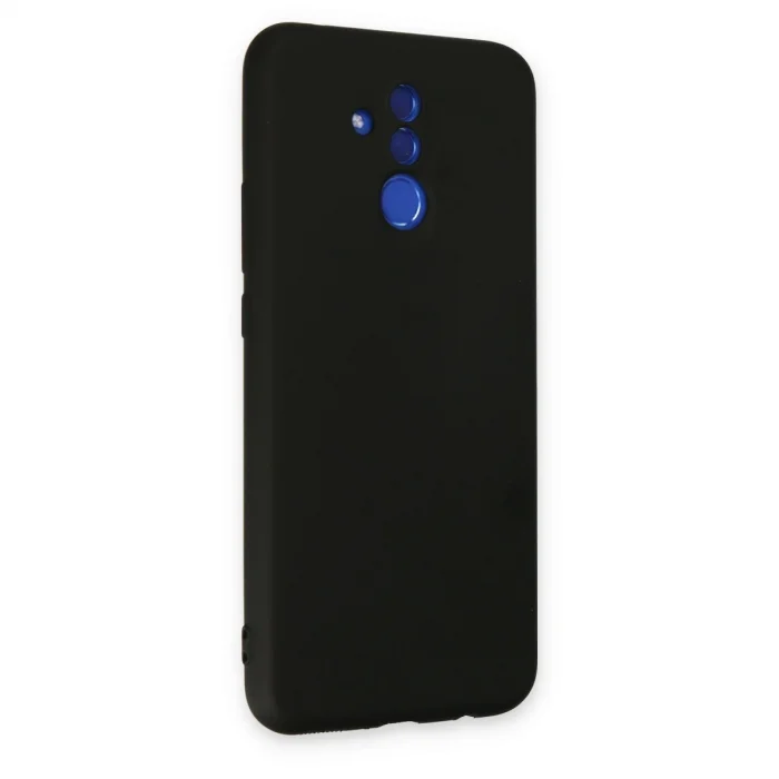 BUĞZ Huawei Mate 20 Lite Kılıf Nano İçi Kadife Silikon - Siyah
